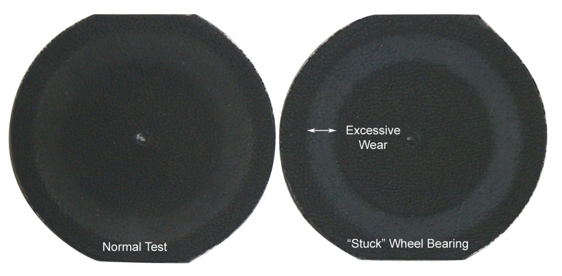 Taber Test - wheel bearing influence
